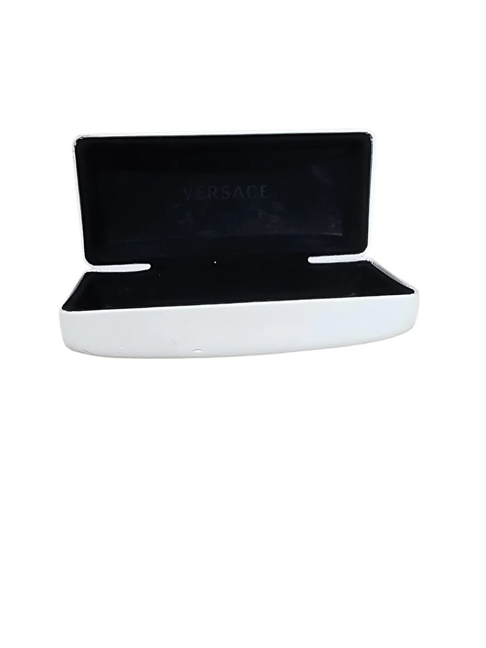Versace Vintage 80s White and Gold Sunglasses Case